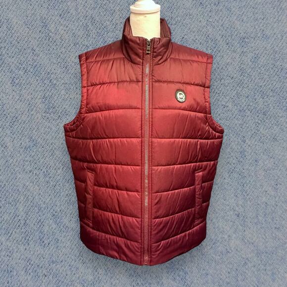 Michael Kors Other - Michael Kors Men’s Burgundy Puffer Vest - Size L